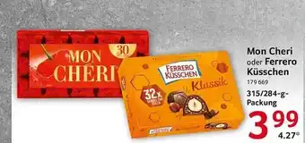 Selgros Mon cherie oder ferrero küsschen Angebot