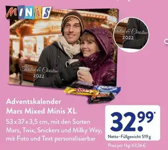 Aldi Süd Adventskalender Mars Mixed Minis XL Angebot