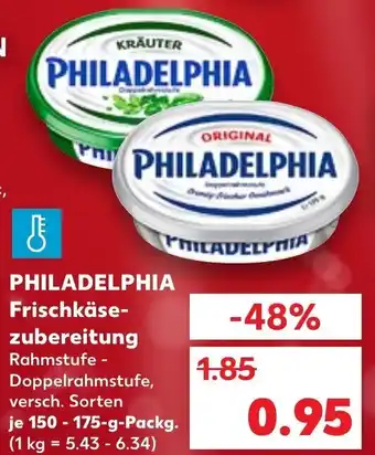 Kaufland Philadelphia Frischkäsezubereitung 150-175 g Packg. Angebot