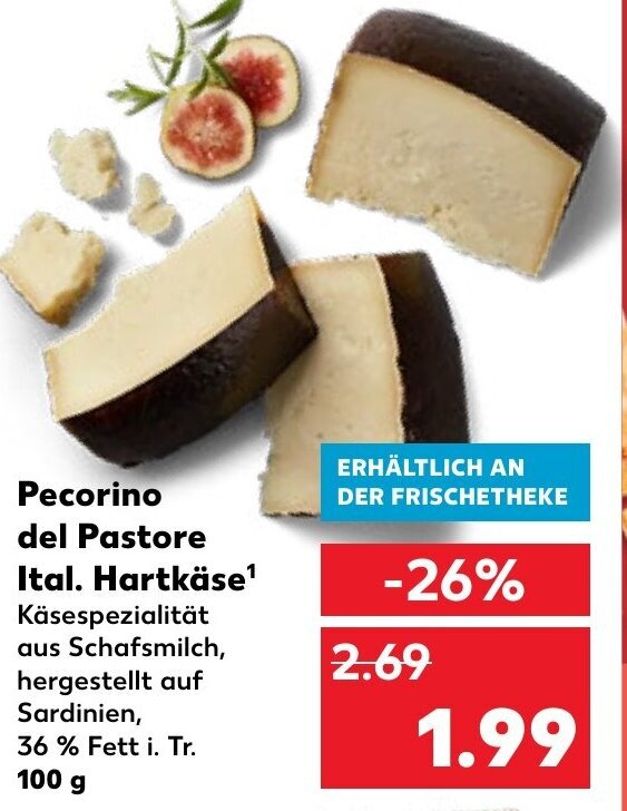 Pecorino del Pastore Ital. Hartkäse 100 g Angebot bei Kaufland