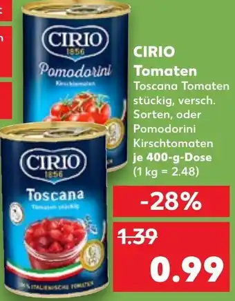 Kaufland Cirio Tomaten 400 g Dose Angebot