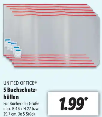 Lidl United Office 5 Buchschutzhüllen Angebot