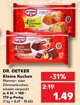 Kaufland Dr. Oetker Kleine Kuchen 140-172 g Packg. Angebot