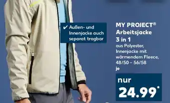 Kaufland My Project Arbeitsjacke 3in1 Angebot