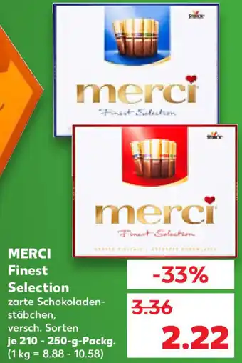 Kaufland Storck Merci Finest Selection 210-250 g Packg. Angebot