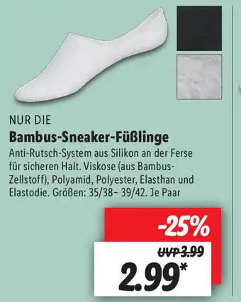 Lidl Nur Die Bambus Sneaker Füßlinge Angebot