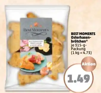 PENNY Best Moments Osterhasenbrötchen 315g Angebot