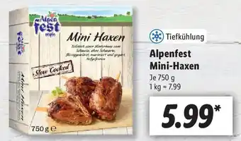 Lidl Alpenfest Mini Haxen 750g Angebot