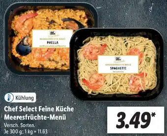 Lidl Chef Select Feine Küche Meeresfrüchte Menü 300g Angebot