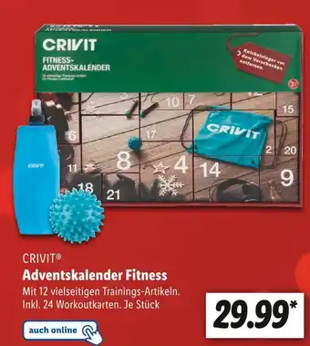 Lidl Crivit adventskalender fitness Angebot