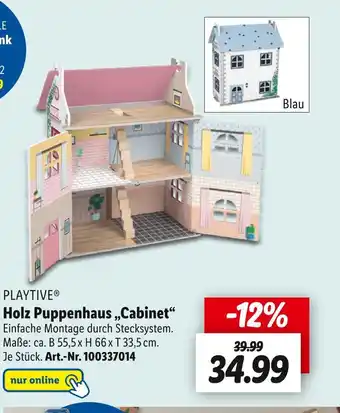 Lidl Playtive holz puppenhaus „cabinet“ Angebot