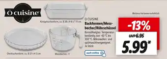 Lidl O cuisine backformen/messbecher/rührschüssel Angebot