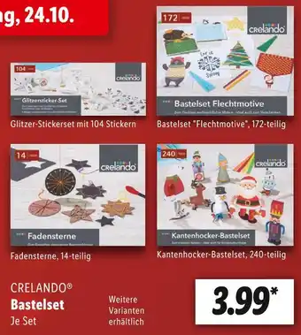 Lidl Crelando bastelset Angebot