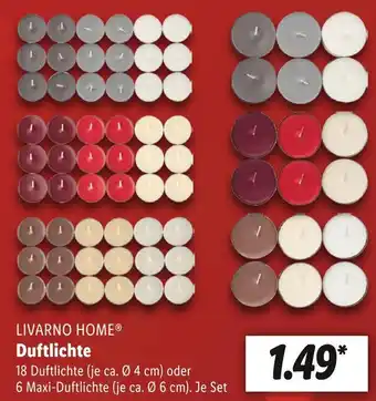 Lidl Livarno home duftlichte Angebot