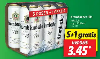 Lidl Krombacher Pils 6x0,5L Angebot