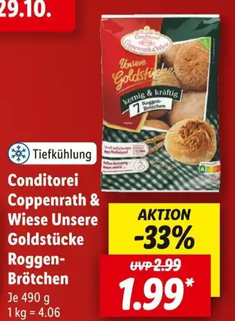 Lidl Coppenrath & wiese wiese unsere goldstücke roggen brötchen Angebot