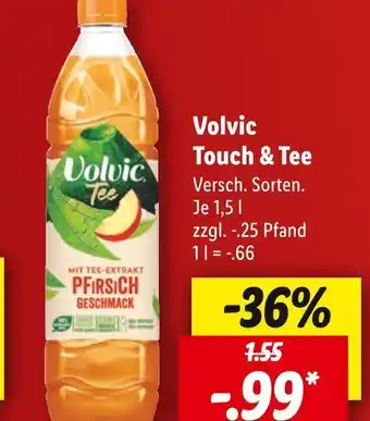 Lidl Volvic touch & tee eistee Angebot