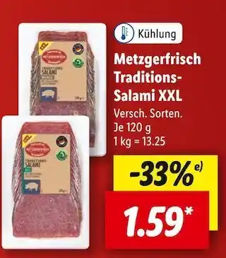 Lidl Metzgerfrisch traditions-salami xxl Angebot