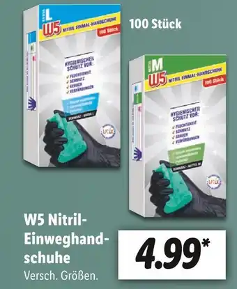 Lidl W5 nitril-einweghandschuhe Angebot