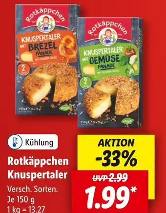 Lidl Rotkäppchen knuspertaler Angebot