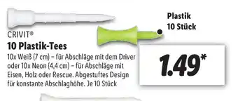 Lidl Crivit 10 Plastik Tees Angebot