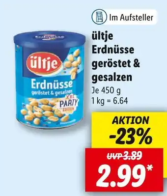 Lidl Ültje erdnüsse geröstet & gesalzen Angebot