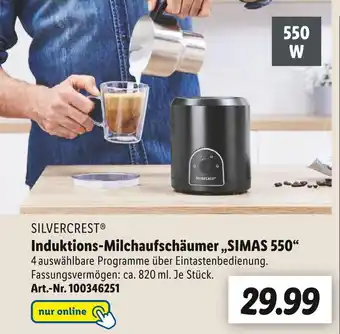 Lidl Silvercrest induktions-milchaufschäumer „simas 550“ Angebot