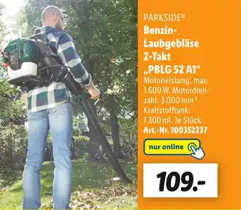 Lidl Parkside benzin-laubgebläse Angebot