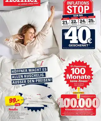 Höffner Paradies betten-set „polarstern“ Angebot