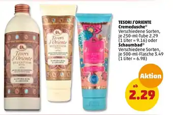 PENNY Tesori j’oriente cremedusche oder schaumbad Angebot