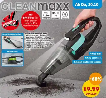 PENNY Cleanmaxx akku-handstaubsauger 4794 Angebot