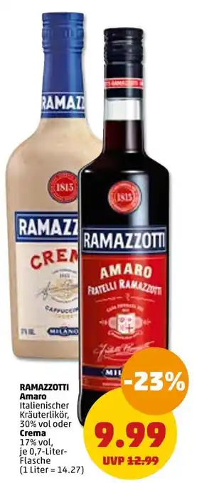 PENNY Ramazzotti kräuterlikör Angebot