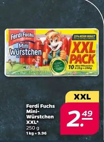 NETTO Ferdi Fuchs Mini-Wurstchen XXL 250g Angebot