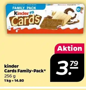 NETTO Kinder Cards Family-Pack 256 g Angebot