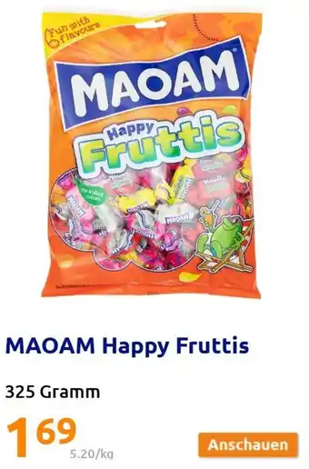 Action Maoam Happy Fruttis 325 Gramm Angebot