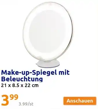 Action Make up Spiegel mit Beleuchtung 21 x 8.5 x 22 cm Angebot