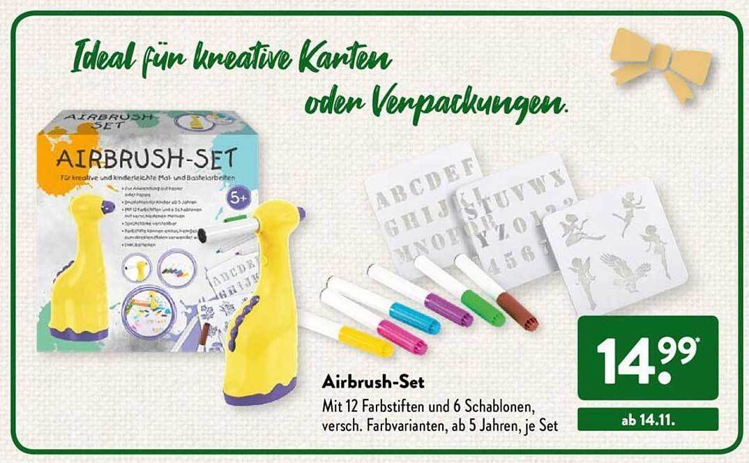 Airbrushset Angebot bei Aldi Süd
