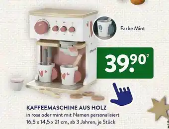 Aldi Süd Kaffeemaschine aus holz Angebot