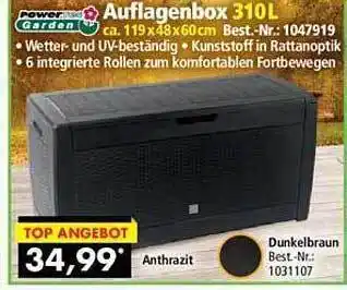 Norma24 Powertec garden auflagenbox 310l Angebot