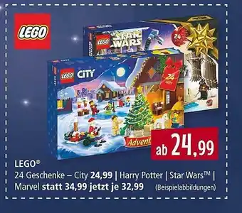 Pfennigpfeiffer Lego 24 geschenke city, harry potter, star wars oder marvel Angebot