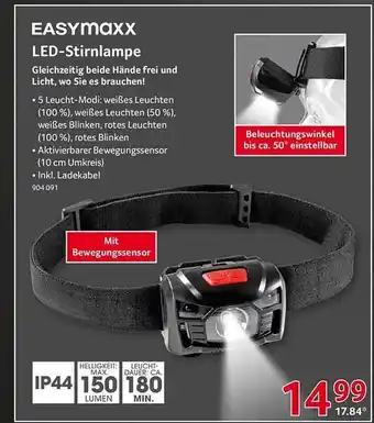 Selgros Easymaxx led-stirnlampe Angebot