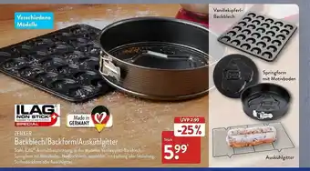 Aldi Nord Zenker backblech, backform oder auskühlgitter Angebot