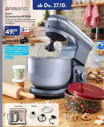 Aldi Nord Ambiano küchenmaschine md18684 Angebot