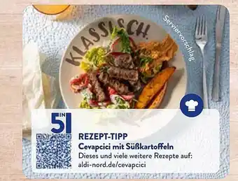 Aldi Nord Rezept-tipp cevapcici mit süßkartoffeln Angebot