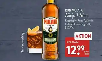 Aldi Nord Ron mulata añejo 7 años Angebot