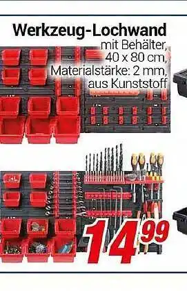 CENTERSHOP Werkzeug-lochwand Angebot