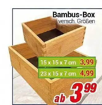 CENTERSHOP Bambus-box Angebot