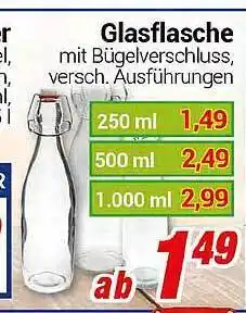 CENTERSHOP Glasflasche Angebot