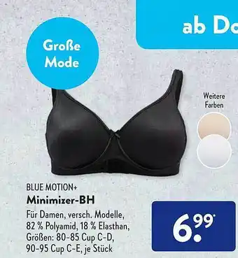 Aldi Süd Blue motion+ minimizer-bh Angebot