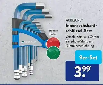 Aldi Süd Workzone innensechskantschlüssel-satz Angebot